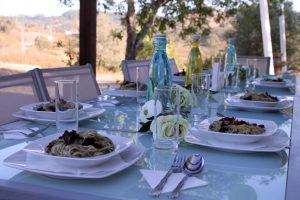 Outside dining | views of the Algarve Countryside