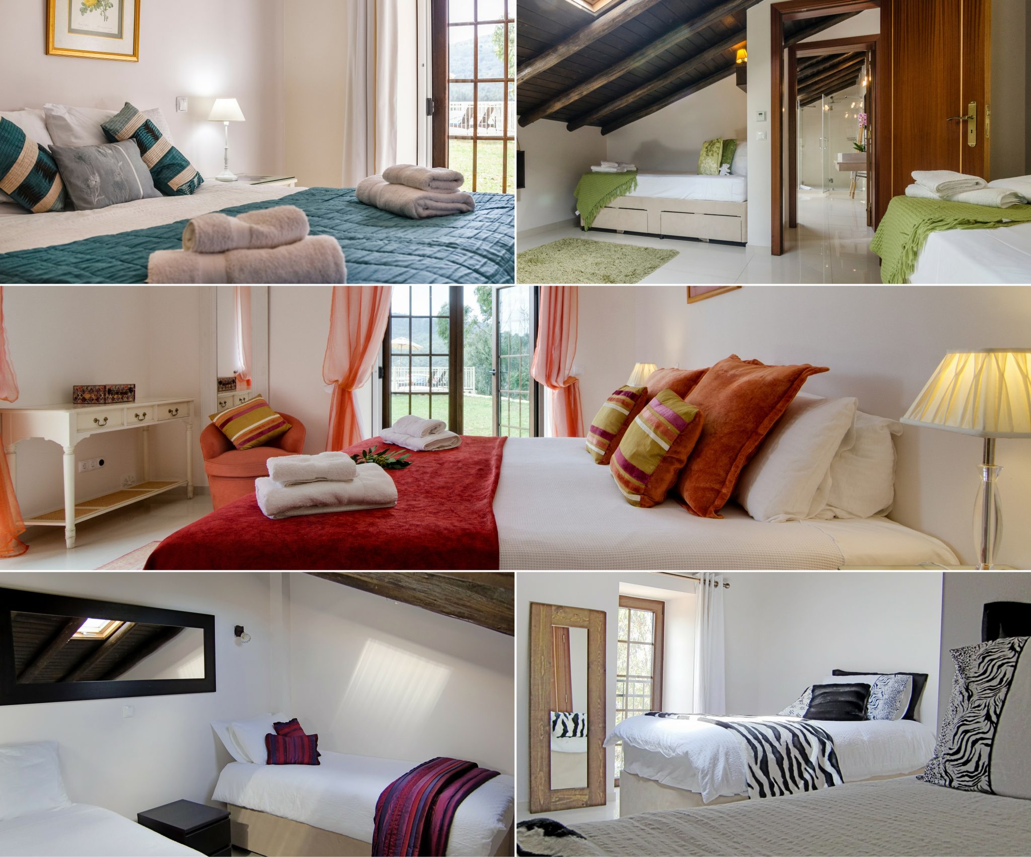luxury bedrooms at riverside retreat