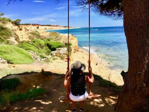 view swing Algarve Atlantic ocean